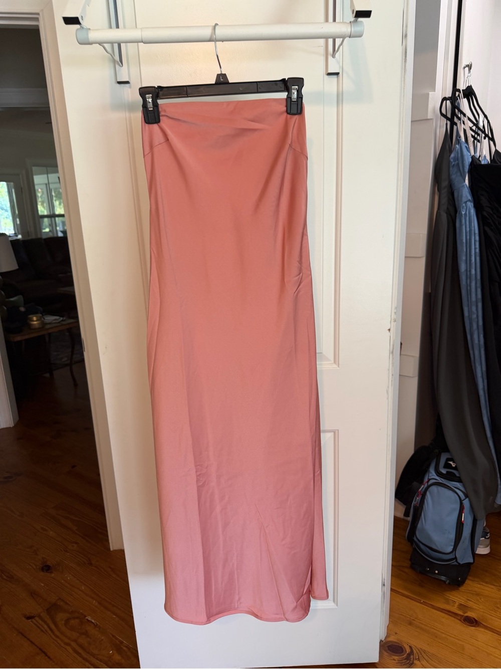 Le Lis Strapless Dusty Rose Maxi Dress